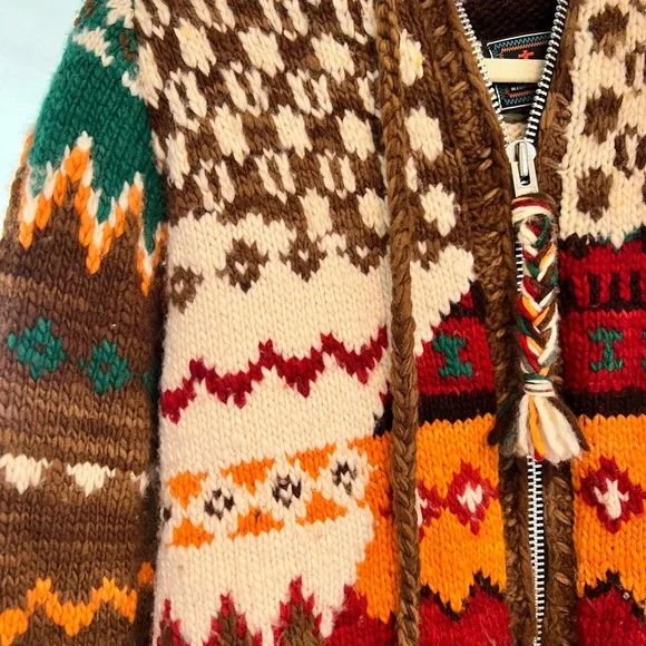 HOST PICM Chamula hand-knit hooded cowichan-style zipped cardigan - Picture 6 of 11